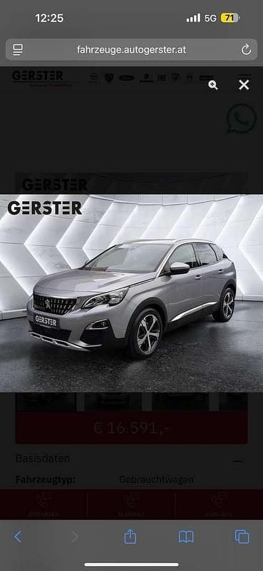 Gebraucht Peugeot 3008 Allure 131 PS (96 kW) 2018 SUV