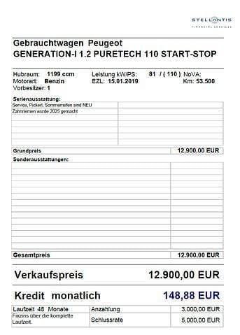 Gebraucht Peugeot 2008 110 PS (80 kW) 2019 Rot SUV