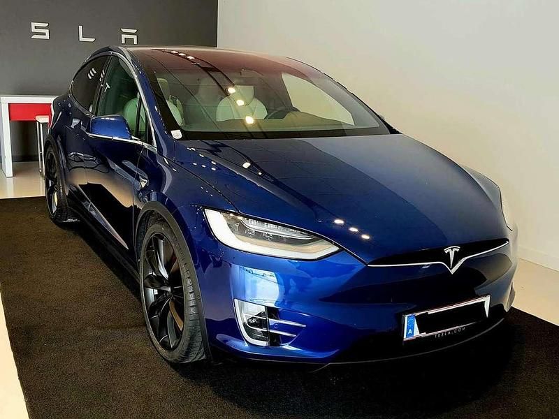 Blau Gebraucht 2020 Tesla Model X Performance SUV | € 48.000 - Bild 1/4