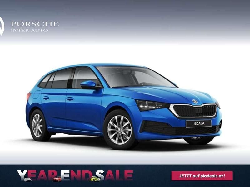 Mittelblau metallic Gebraucht 2021 Skoda Scala Kleinwagen | € 14.450 (Fairer Preis) - Bild 1/4