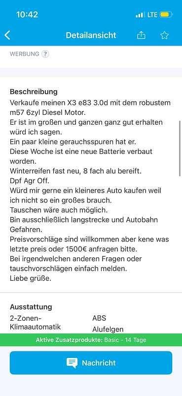 Gebraucht BMW X3 204 PS (150 kW) 2004 SUV