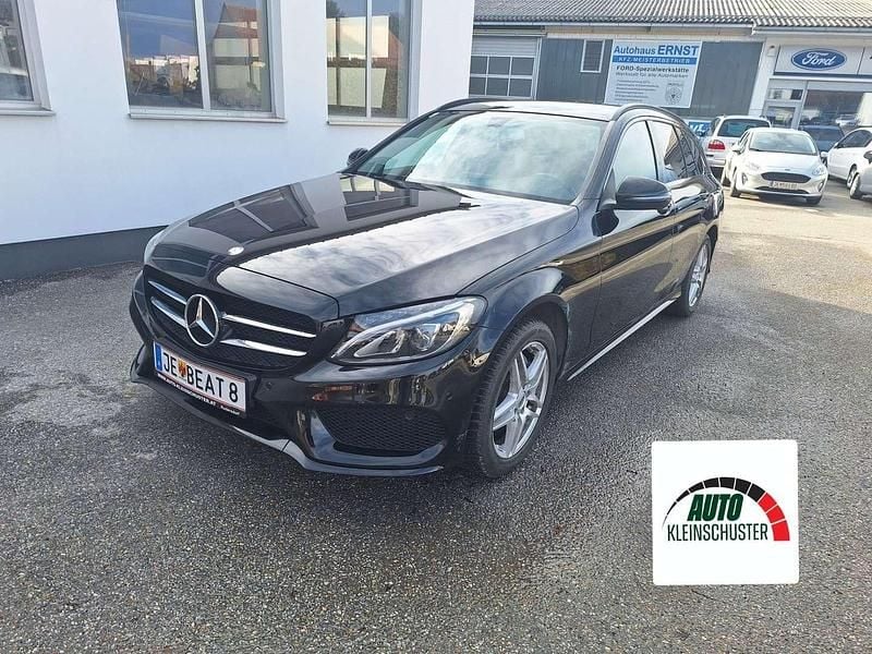 Schwarz Gebraucht 2017 Mercedes C200 AMG line Kombi | € 18.500 (Fairer Preis) - Bild 1/4