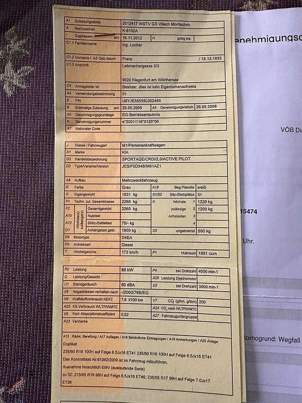 Gebraucht Kia Sportage Active 120 PS (88 kW) 2009 Silber SUV