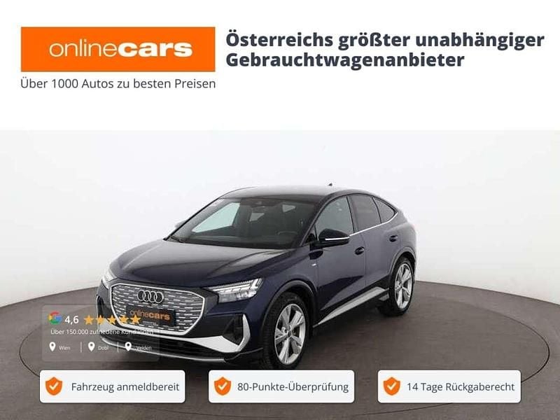 Blau Gebraucht 2022 Audi Q4 e-tron S-Line SUV | € 27.290 (Guter Preis) - Bild 1/4