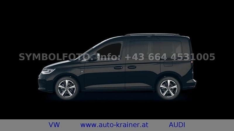 Neu VW Caddy Dark Label 150 PS (110 kW) 2025 Schwarz Van / Kleinbus