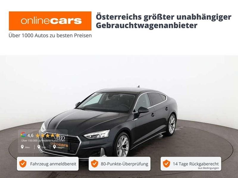 Grau Gebraucht 2020 Audi A5 Sportback Advanced Kleinwagen | € 27.140 (Guter Preis) - Bild 1/4