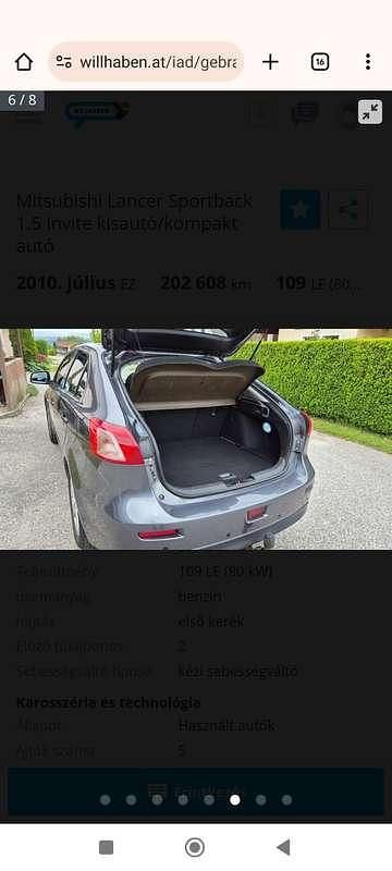 Gebraucht 2010 Mitsubishi Lancer Invite Limousine | € 2.300 - Bild 1/4