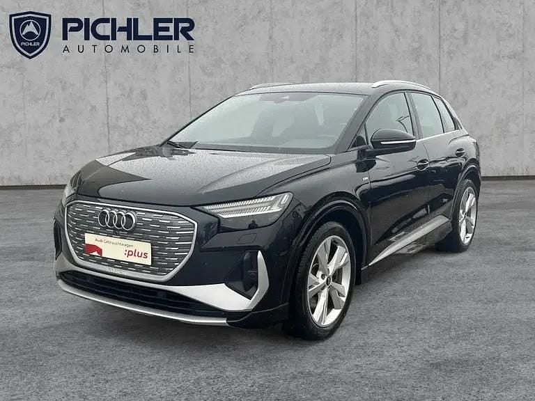 Schwarz metallicperleffektno Gebraucht 2021 Audi Q4 e-tron Basis SUV | € 30.990 (Fairer Preis) - Bild 1/4