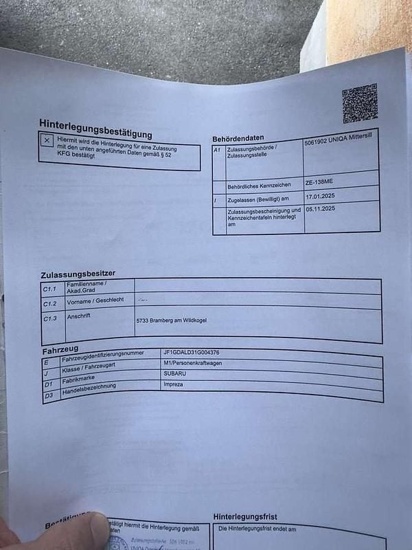 Gebraucht Subaru Impreza 218 PS (160 kW) 2001 Limousine