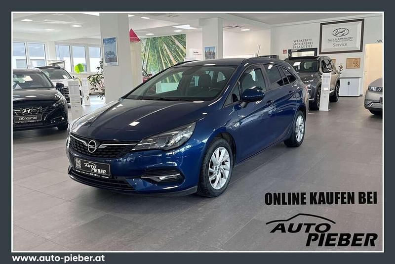 Blau Gebraucht 2020 Opel Astra Edition Kombi | € 16.985 (Teuer) - Bild 1/4