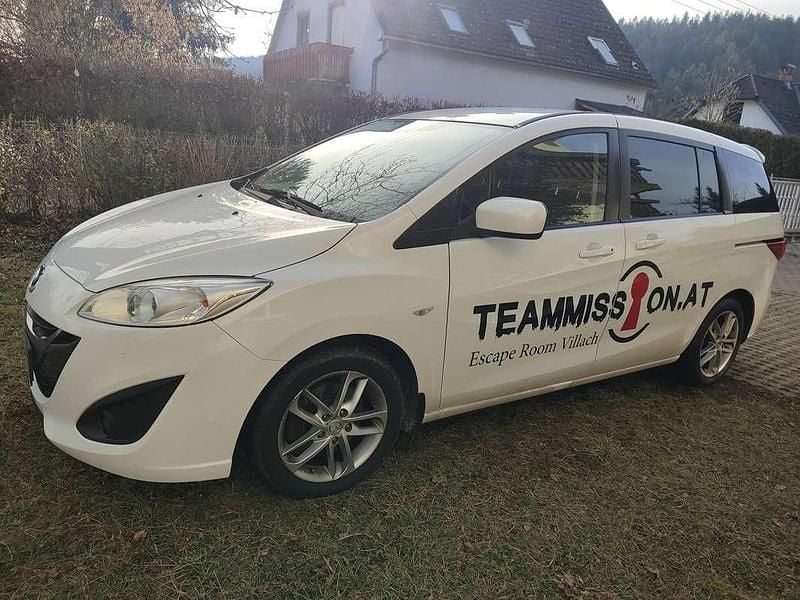 Gebraucht Mazda 5 Takumi-Line 116 PS (85 kW) 2012 Weiß Van / Kleinbus