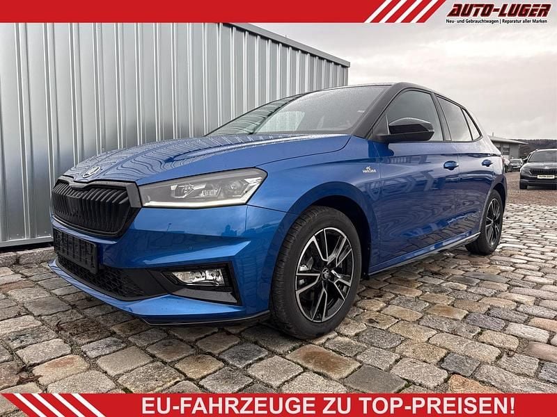 Neu Skoda Fabia Monte Carlo 2025 Raceblau metallic/dach schwarz Limousine