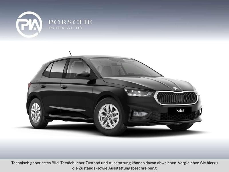 Schwarz metallicperleffektno Gebraucht 2025 Skoda Fabia Selection Limousine | € 19.640 (Guter Preis) - Bild 1/4