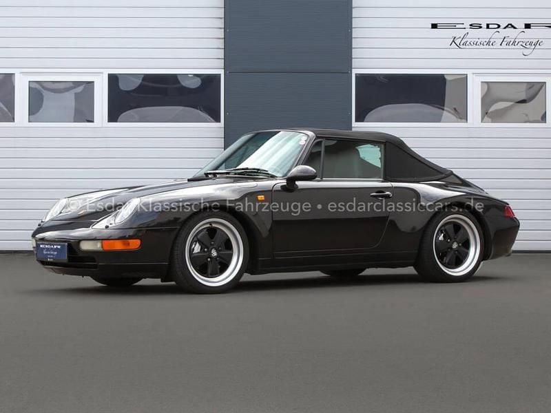 Schwarz Gebraucht 1996 Porsche 911 Carrera 4 Cabriolet Cabrio | € 87.000 - Bild 1/4
