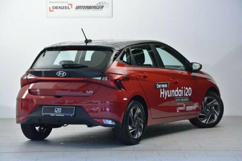 Gebraucht Hyundai i20 84 PS (61 kW) 2020 (schwarz) dragon red / schwarz Limousine