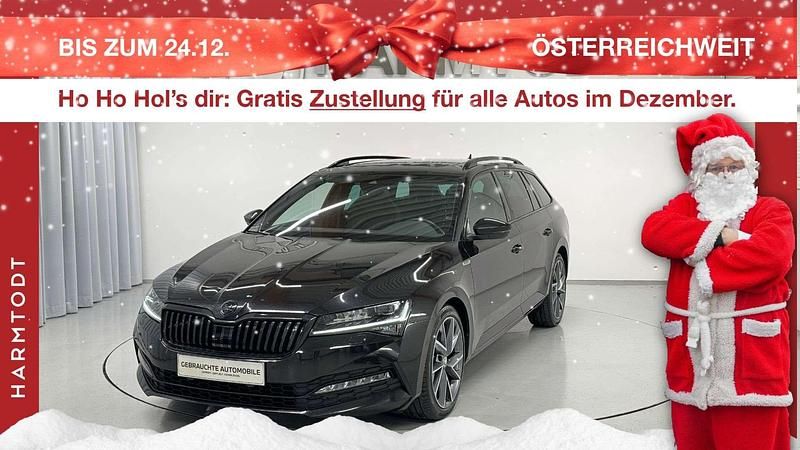 Schwarz Gebraucht 2020 Skoda Superb SportLine Kombi | € 23.990 - Bild 1/3