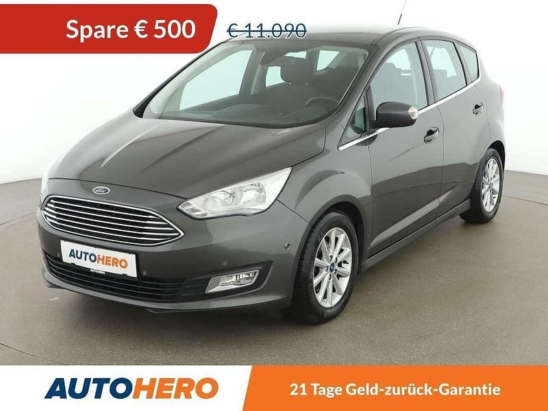 Grau Gebraucht 2015 Ford C-MAX Titanium Van / Kleinbus | € 10.590 (Fairer Preis) - Bild 1/3