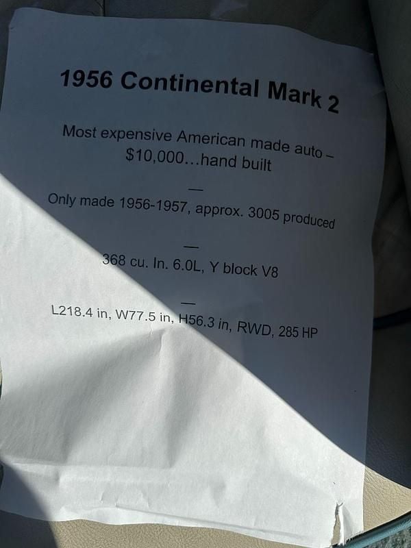 Gebraucht Lincoln Continental 290 PS (213 kW) 1956 Weiß Limousine