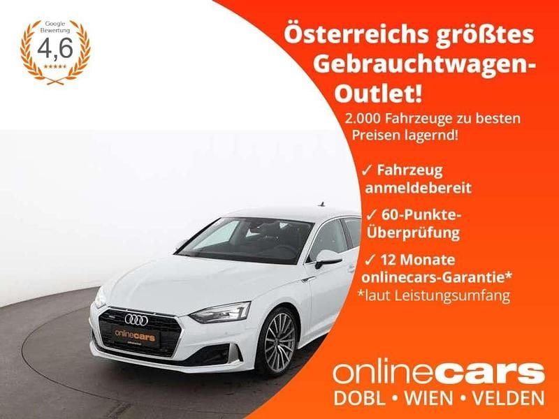 Weiß Gebraucht 2021 Audi A5 Sportback Advanced Kleinwagen | € 34.990 (Fairer Preis) - Bild 1/4