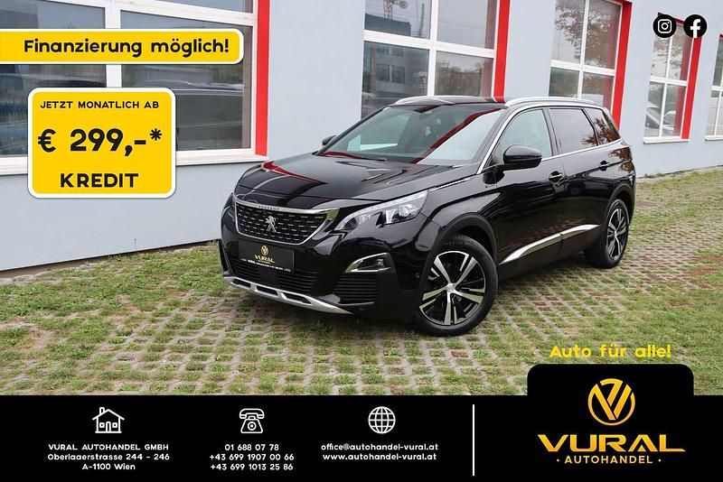 Schwarz Gebraucht 2020 Peugeot 5008 GT-line Van / Kleinbus | € 18.890 (Fairer Preis) - Bild 1/4