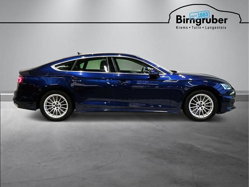 Gebraucht Audi A5 Sportback 136 PS (100 kW) 2021 Mittelblau  metallic Kleinwagen