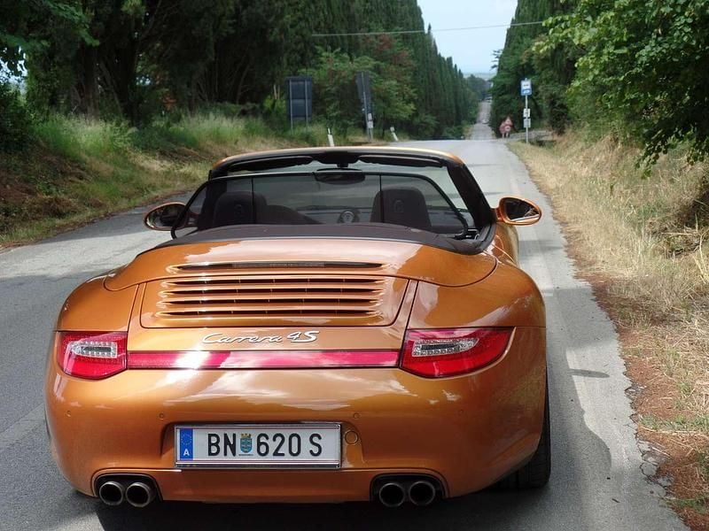 Gebraucht Porsche 911 Carrera 4S Cabriolet 385 PS (283 kW) 2009 Orange Cabrio