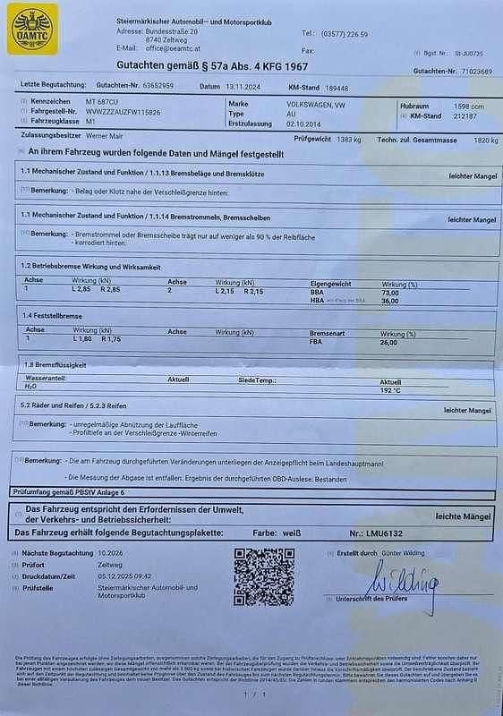 Gebraucht VW Golf VII 90 PS (66 kW) 2014 Limousine