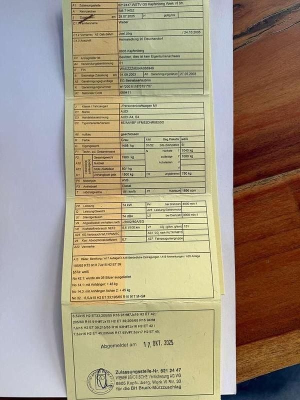 Gebraucht Audi A4 101 PS (74 kW) 2003 Grau Kombi