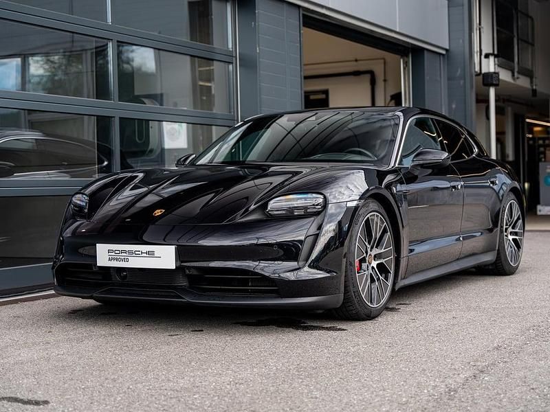 Schwarz metallic Gebraucht 2023 Porsche Taycan 4S Sport Turismo Limousine | € 74.900 (Etwas zu teuer) - Bild 1/4