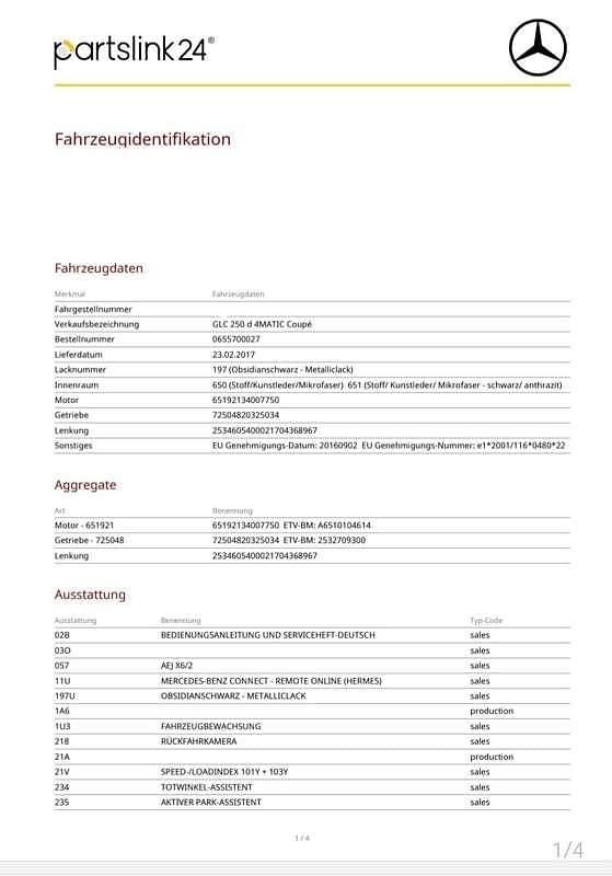 Gebraucht Mercedes GLC250 AMG line 204 PS (150 kW) 2017 Coupé