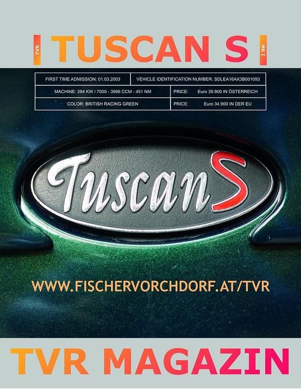 Gebraucht TVR Tuscan 400 PS (294 kW) 2003 Dunkelgrün Cabrio