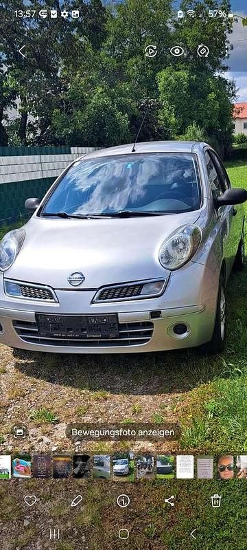 Silber Gebraucht 2010 Nissan Micra Comfort Kleinwagen | € 3.200 - Bild 1/1