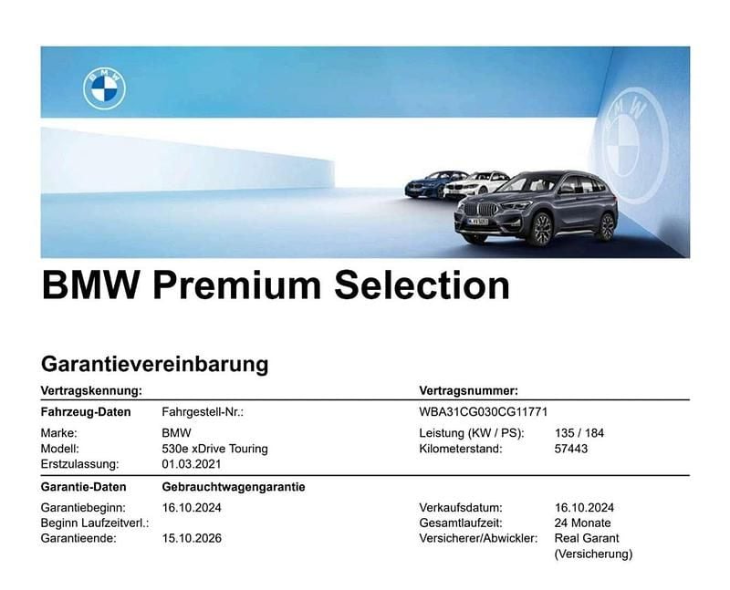 Gebraucht BMW 530e M Sport 292 PS (214 kW) 2021 Weiß Kombi