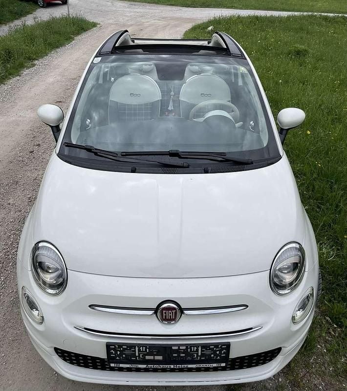 Weiß Gebraucht 2019 Fiat 500 Lounge Cabrio | € 10.900 (Fairer Preis) - Bild 1/4