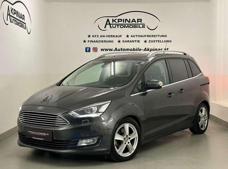 Grau Gebraucht 2016 Ford Grand C-Max Titanium Van / Kleinbus | € 10.790 (Fairer Preis) - Bild 1/4