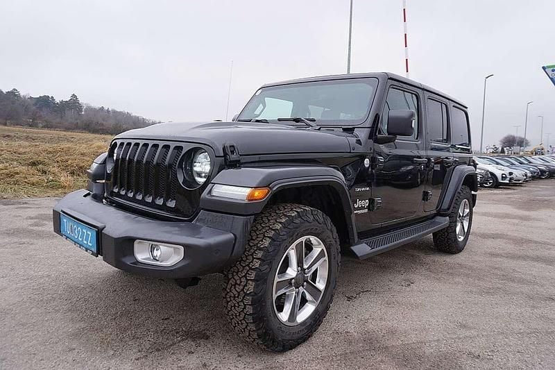 Gebraucht Jeep Wrangler Unlimited Sahara 272 PS (200 kW) 2019 Schwarz SUV