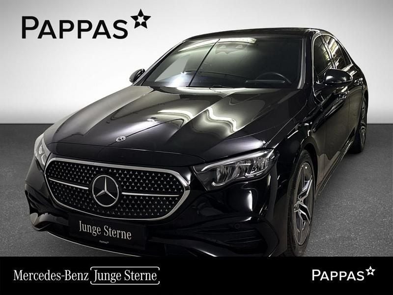 Obsidianschwarz metallic Gebraucht 2024 Mercedes E220 Advanced Limousine | € 59.800 (Superpreis) - Bild 1/3