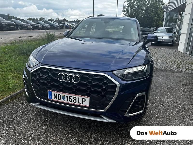 Gebraucht Audi Q5 S-Line 286 PS (210 kW) 2024 Mittelblau  metallic SUV