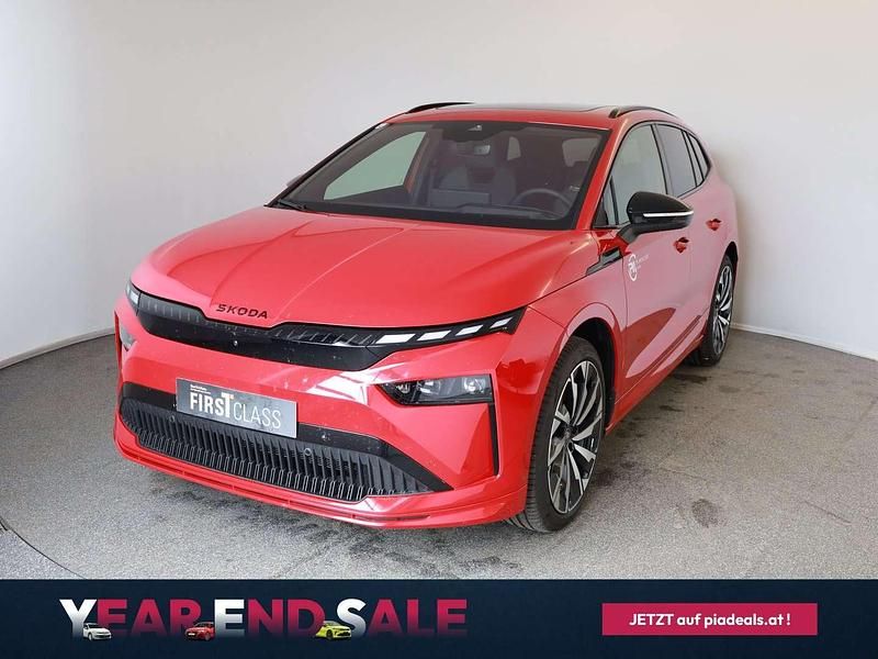 Rot Gebraucht 2025 Skoda Enyaq iV SportLine SUV | € 50.980 - Bild 1/4