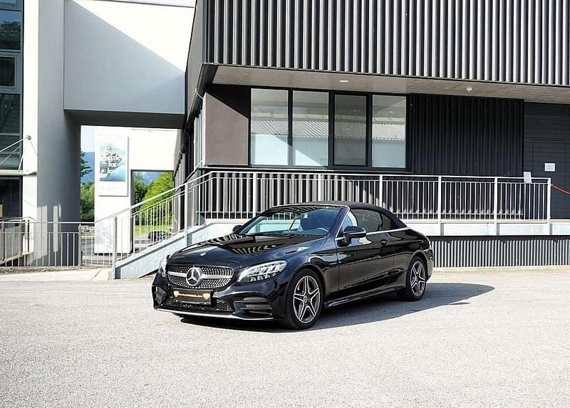 Schwarz Gebraucht 2021 Mercedes C220 AMG Cabrio | € 45.990 (Teuer) - Bild 1/4