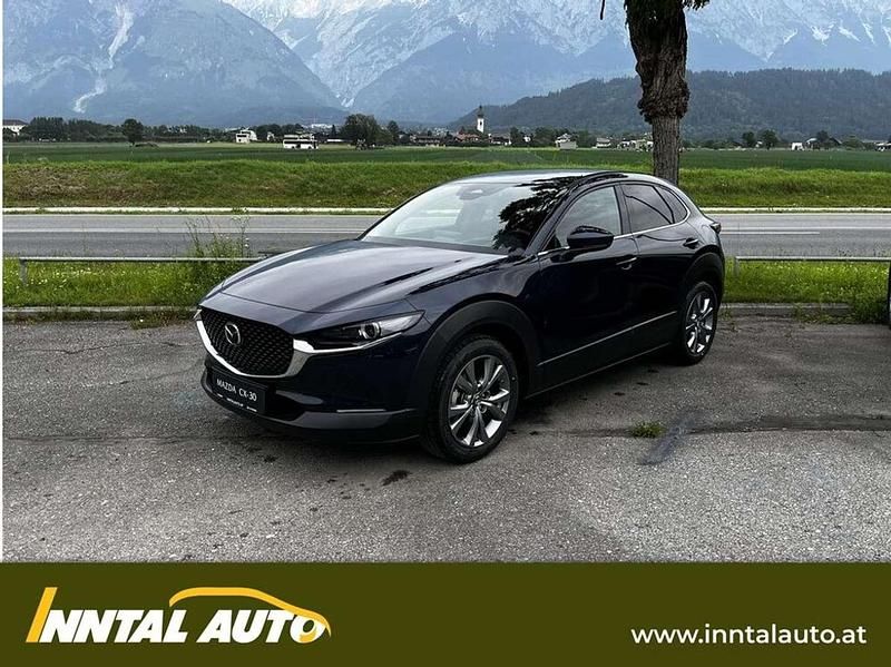 Blau Gebraucht 2024 Mazda CX-30 Exclusive-Line SUV | € 30.990 (Guter Preis) - Bild 1/4