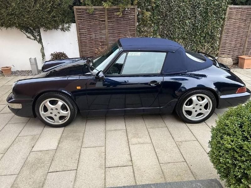 Gebraucht Porsche 911 Carrera 4 Cabriolet 250 PS (183 kW) 1992 Blau Cabrio