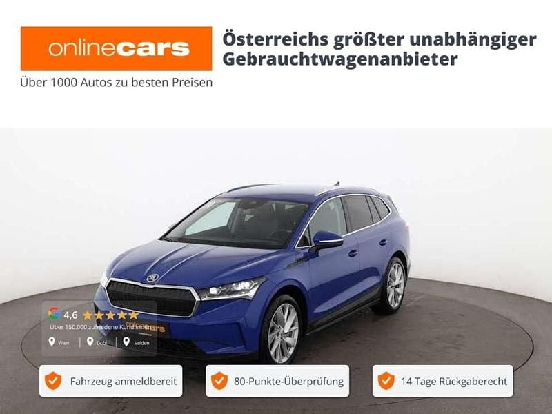 Blau Gebraucht 2021 Skoda Enyaq iV Loft SUV | € 25.690 (Superpreis) - Bild 1/4