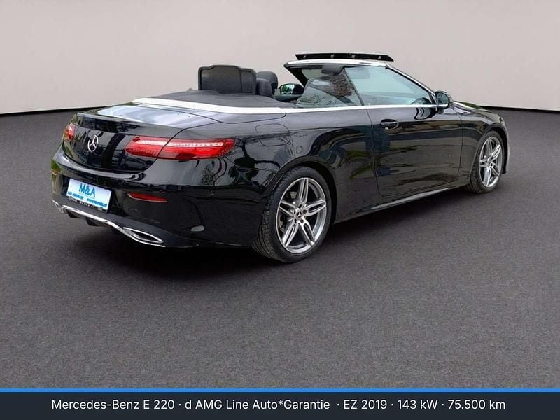 Gebraucht Mercedes E220 AMG line 194 PS (142 kW) 2019 Schwarz Cabrio