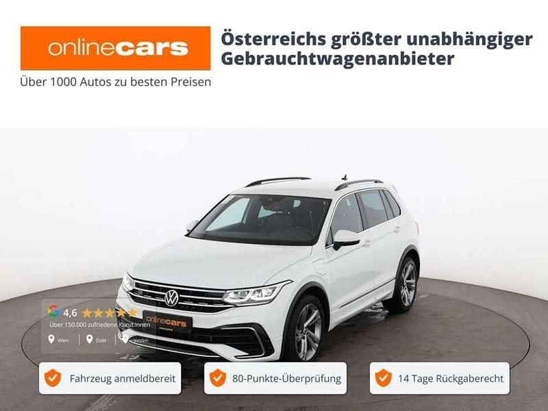 Weiß Gebraucht 2021 VW Tiguan R-line SUV | € 29.490 (Fairer Preis) - Bild 1/4