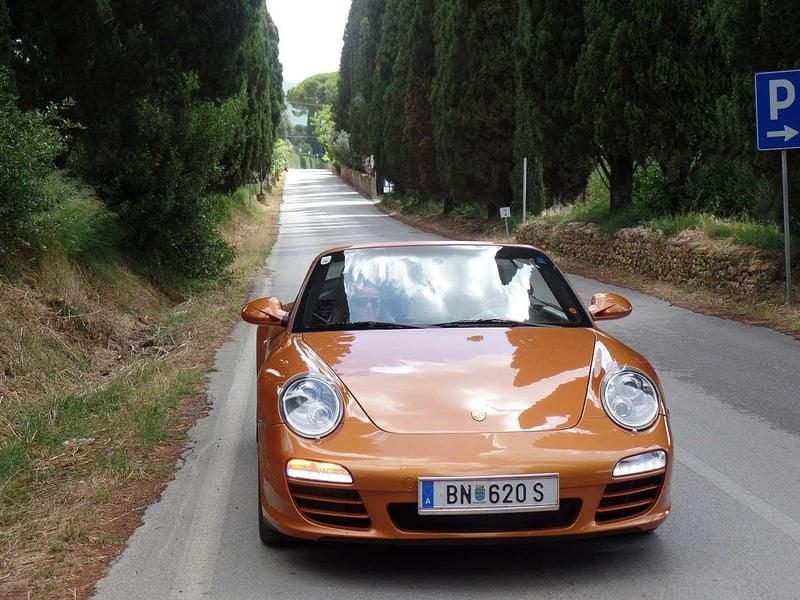 Gebraucht Porsche 911 Carrera 4S Cabriolet 385 PS (283 kW) 2009 Orange Cabrio