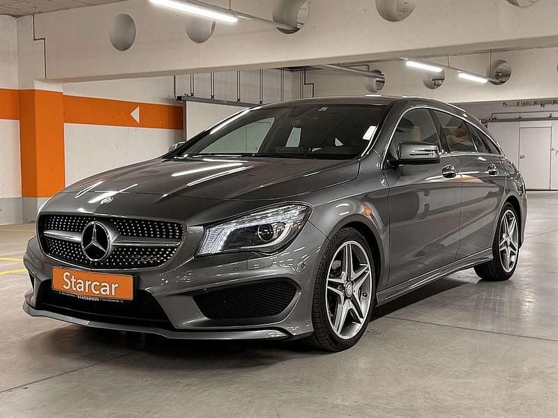 Grau Gebraucht 2015 Mercedes CLA200 Shooting Brake AMG line Kombi | € 16.990 (Fairer Preis) - Bild 1/4