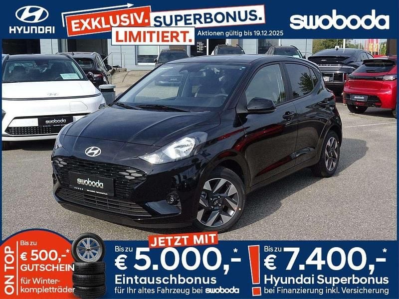 Schwarz Neu 2025 Hyundai i10 GO! Kleinwagen | € 17.530 (Superpreis) - Bild 1/3