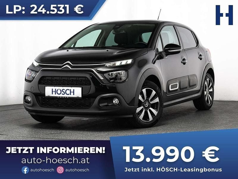 Schwarz Gebraucht 2024 Citroën C3 PureTech Limousine | € 14.990 (Fairer Preis) - Bild 1/4