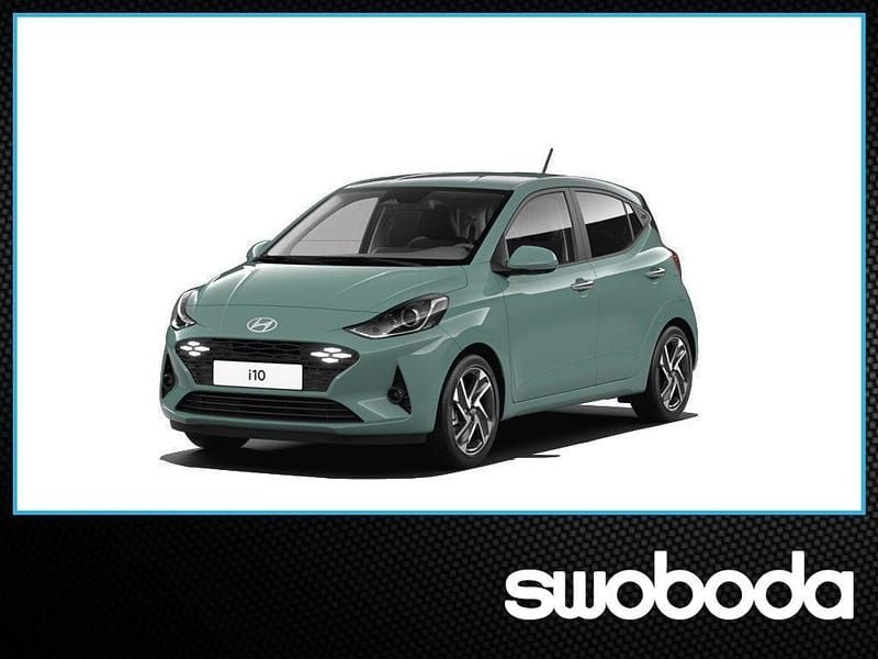Neu Hyundai i10 63 PS (46 kW) 2025 Mangrove green  grün Kleinwagen